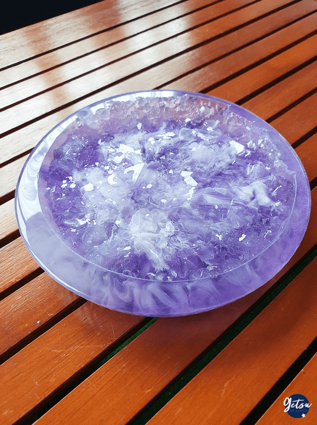 Grand vide-poche cristal, violet