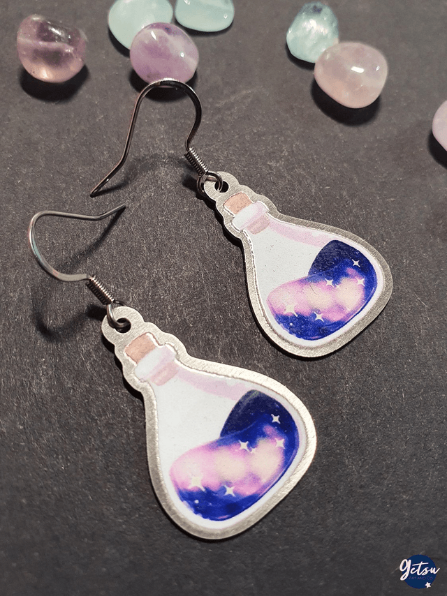 Boucles d'oreilles petites potions