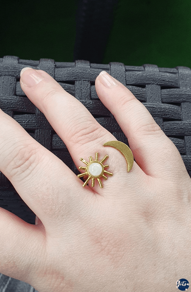Bague soleil et nacre