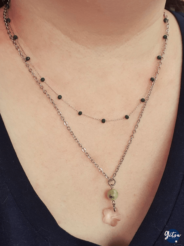 Collier double sakura
