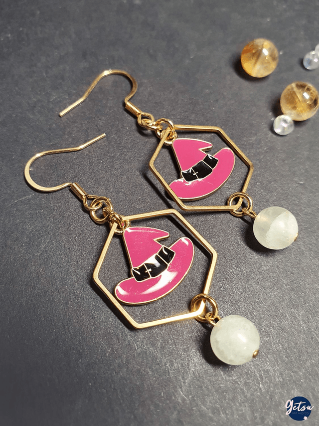 Boucles d'oreilles chapeaux de sorcière