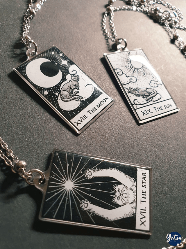 Collier tarot carte "The Star"