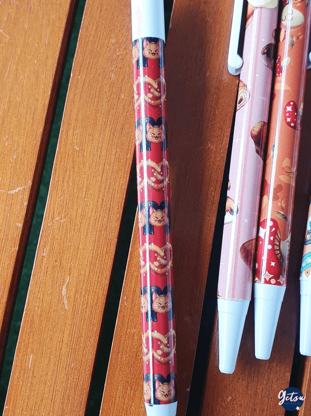 Stylo Alsace - chats coiffe alsacienne et bretzel