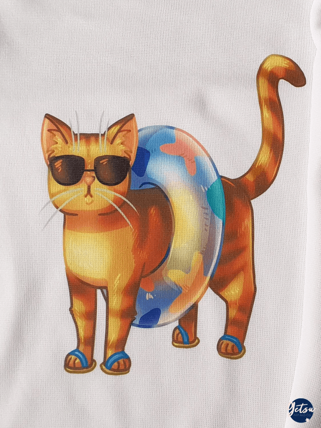 T-shirt Chat bouée