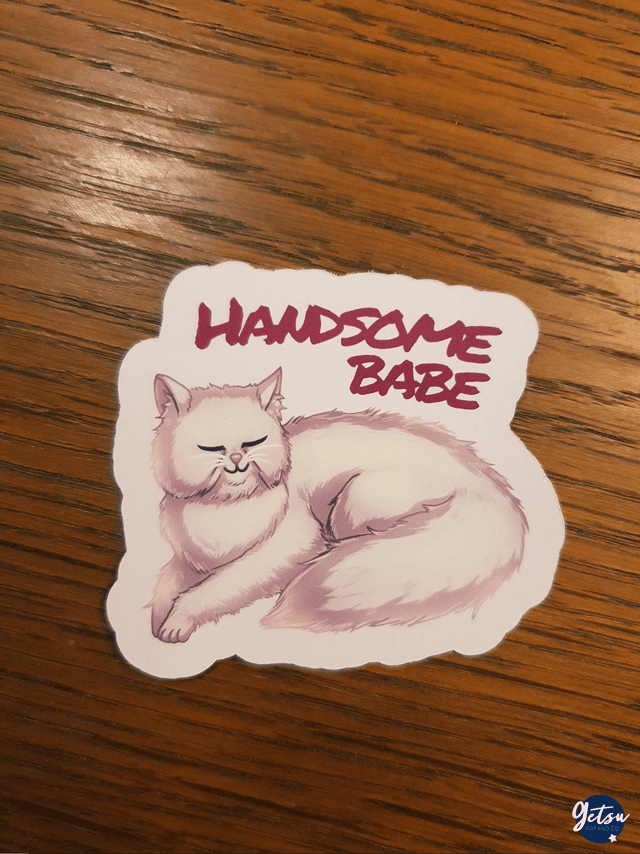 Sticker handsome babe