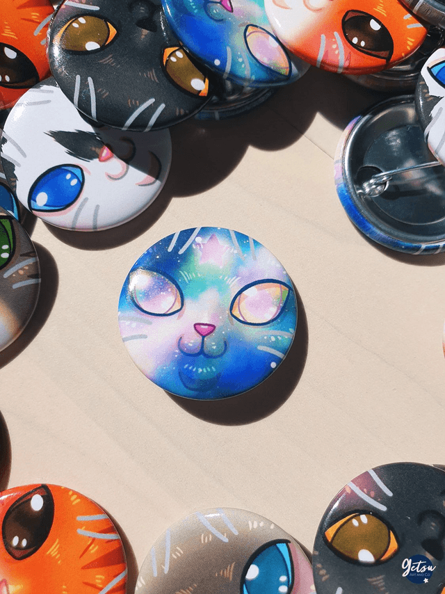 Badge chat galaxie