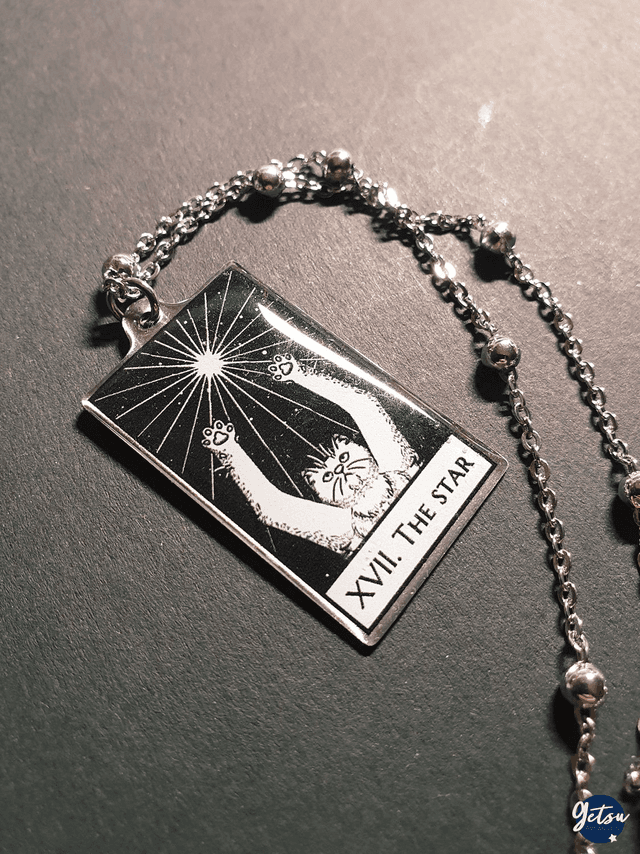 Collier tarot carte &quot;The Star&quot;